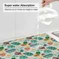 thumbnail image 5 of XMXT Microfiber Drying Mats, Colorful Raindrop Prints Absorbent Dish Drying Mat for Kitchen Counter, 16 x 18 inches, 5 of 9