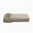 thumbnail image 3 of Twin Fitted Sheet Only, Luxurious Collections Softest 400 Thread Count 100% Cotton Sateen, 18" deep Pocket, All-Around Elastic, Taupe, 3 of 3