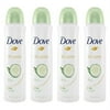 Dove Dry Spray Antiperspirant Deodorant Cool Essentials 3.8 oz, 4 count