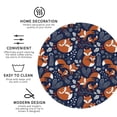 thumbnail image 4 of Bingfone Vintage Cute Foxes Leather Drinks Coasters with Set of 6,Suitable for Home Kitchen,Coffee Cup Coasters Home Gift, 4 of 9