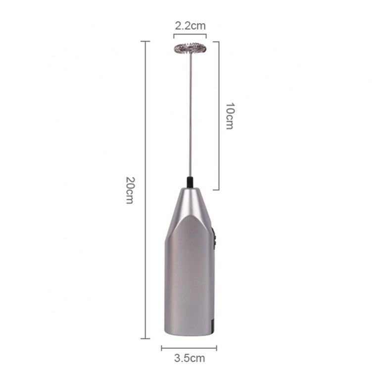 1pc Stainless Steel Milk Frother, Modernist Battery Operated Whisk