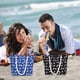 thumbnail image 1 of Bolso de playa grande con estampado de caballos, ideal para el verano. Bolso tote grande con cremallera, bolso de hombro, bolso de lona para viajes. Estilo portátil, plegable, estampado de, 1 of 6