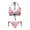 Hibiscus Floral & Butterfly Print, variant on Tropical Banana Print Halter Neck Bikini Set - Two Piece Triangle Swimsuit with Tie Side Bottoms - Sexy Quick Dry Bathing Suit for Beach Vacation