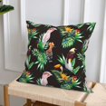 thumbnail image 6 of Throw Pillow Covers, Cartoon Cute Parrot Toucan Bird Soft Square Pillow Cases with Invisible Zipper for Couch Bed Sofa, Farmhouse Fall Home Decor, 6 of 7