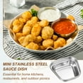 thumbnail image 5 of Uxcell Mini Stainless Steel Sauce Dish Seasoning Bowl Appetizer Plates Condiment Bowl for Salad Side Dishes Sushi Dipping Silver, 5 of 7