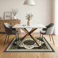 thumbnail image 3 of ODIKA Scrolls Frame Scroll Border Boho Vintage Snake Forest Botanical Playful for Dining Room, Under Table, Home Office, Non-Slip Chair-Friendly, 3 of 7
