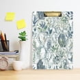 thumbnail image 6 of Hexagonal Botanical Tiles 12.5x9in Clipboard, Durable Acrylic with Metal Clip and Wall Hook for Office or Classroom, 6 of 10