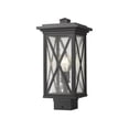 thumbnail image 1 of Z Lite 583PHMS-BK 16 in. Brookside 1 Light Black Outdoor Post Mount Fixture, 1 of 4