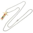 thumbnail image 3 of Pride Cross Pendant Cross Charm Metal Cross Pendant Necklace Titanium Steel Cross Ornament, 3 of 9
