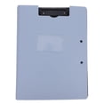 thumbnail image 1 of Portapapeles plegable con doble clip, tamaño A4, carpeta archivadora para uso en oficina, escuela y medicina, carpeta de plástico para documentos, almacenamiento y gestión de documentos, 1 of 8