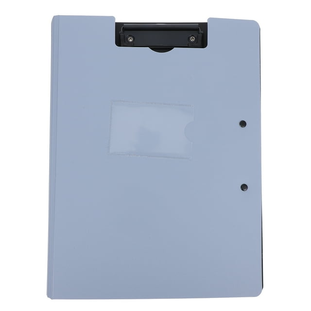 Portapapeles plegable con doble clip, tamaño A4, carpeta archivadora para uso en oficina, escuela y medicina, carpeta de plástico para documentos, almacenamiento y gestión de documentos