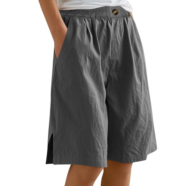WILLBEST Pantalones Casuales de Mujer, de Moda, con Cintura Elástica, Holgados, Cargo, con Bolsillo para Mayor Comodidad Diaria. Grande