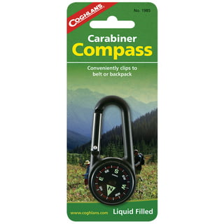 Sun Company TempaComp - Ball Compass and Thermometer Carabiner, Hiking,  Backpacking, and Camping Accessory, Clip On to Backpack or Jacket