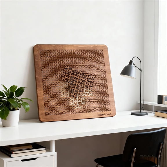 2026 New Fractal Tray Puzzle 2026 New Extremely High Difficulty Fractal Puzzles,mind Bending Wooden Jigsaw Puzzles Educational Brain Teaser for Adults