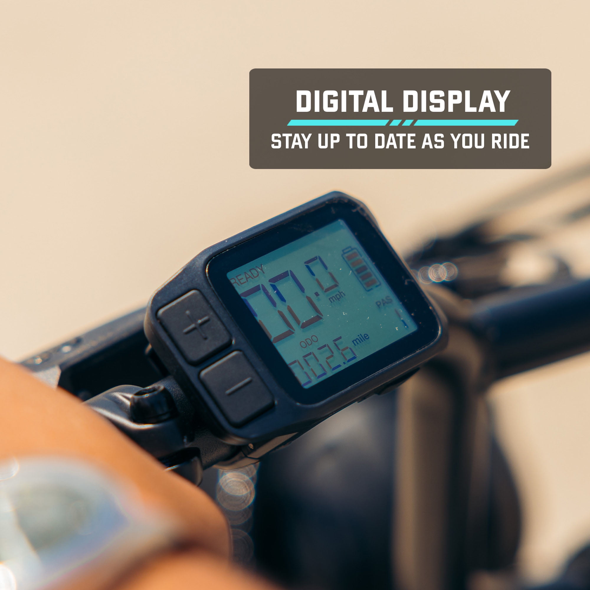GOTRAX Ranger Electric Bike for Adults,20x4" All-Terrain Fat Tires,50-Mile Range, Hydraulic Brakes,Moto-Style eBike