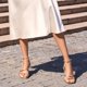 thumbnail image 3 of Sandalias con tiras Heels wetkiss Gold Kitten para mujer, talla 7.5, 3 of 8