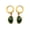 C, variant on Oval Faux Emerald Necklace Formal Occasion Jewelry Faux Emerald Decor Polished Snake Bone Chain Necklace Women Jewelry Set Hanging Earrings Bracelet Steel Formal 1 Set