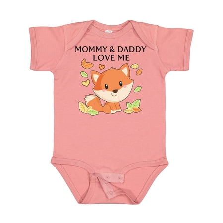 

Inktastic Mommy and Daddy Love Me- Little Fox Gift Baby Boy or Baby Girl Bodysuit