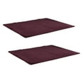 thumbnail image 1 of 2Pcs Bedroom Carpet Solid Color Living Room Sofa Rectangle Area Rug Decorative Pad Washable Floor Mat for Hotel 40x60cm Rose Red, 1 of 7