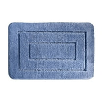 JeashCHAT Bathroom Rug Super Soft and Absorbent Non Slip Microfiber Bath Mat 16x24 inch Rectangular Carpet for Bathroom Shower Floor, Blue