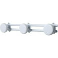 thumbnail image 2 of Wall Mounted Coat and Hat 3 Hooks Rail-Rack White, 2 of 4