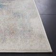thumbnail image 3 of SAFAVIEH Phoenix Risto Abstract Area Rug, Aqua/Gold Rust, 6'7" x 6'7" Round, 3 of 10