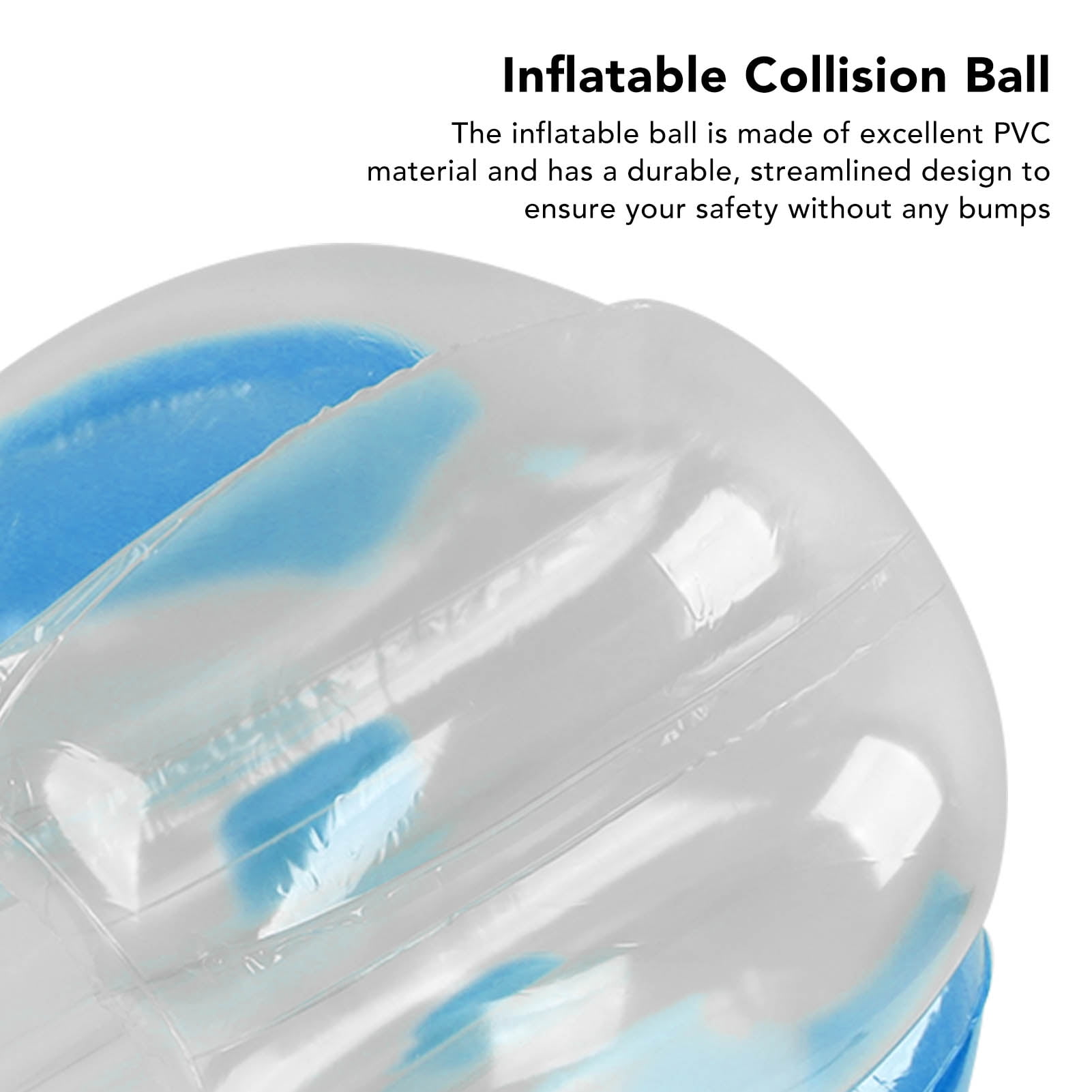 Bubble Bounce , 90x80cm PVC Human Collision Inflatable Body Human Hamster Knocker With 2 Repair Patches For Outdoor Activities, Family Gathering, Game