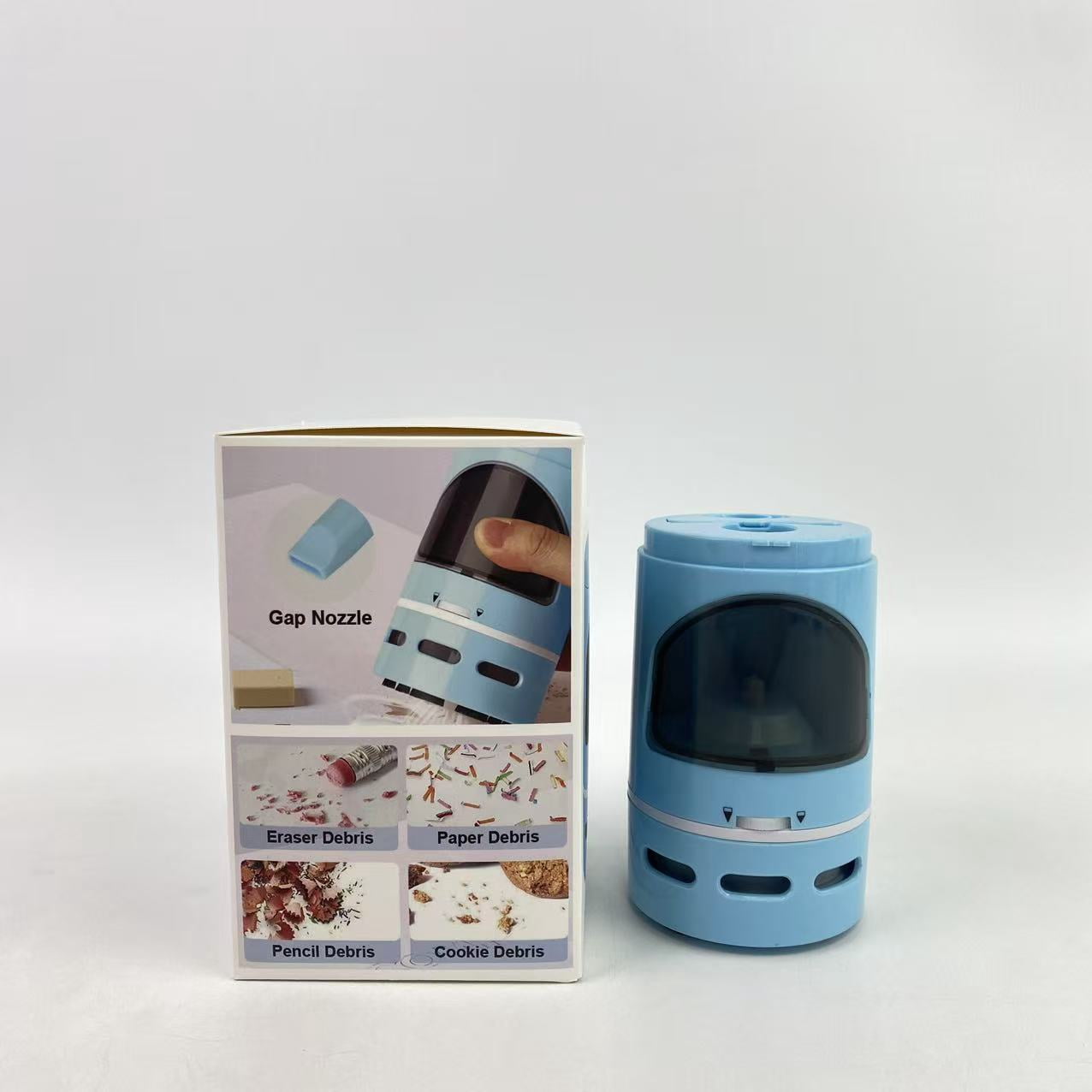 Fomntrs Pencil sharpeners, electric,2 in 1 Electric Pencil Sharpener with Mini Handheld Vacuums, Wireless Automatic Pencil Sharpener for 6.5-8mm Colored Pencils