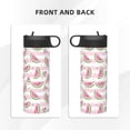 thumbnail image 3 of Yiaed Watermelon Print Water Bottle with Straw Lid, Stainless Steel Double Wall Insulated Water Bottle | Leak-Proof and Spill-Proof Water Bottle, 3 of 8