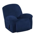 thumbnail image 4 of Housse de Fauteuil Inclinable 1 Pce, Protège-Canapé, Housse Élastique pour Sofa, Bleu Foncé, 4 of 8