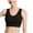 Black, variant on Samickarr Sports Bra for Women Full Coverage Breathable Cutout Back No UnderWire Underwear Seamless High Impact Exercise Athletic Bras
