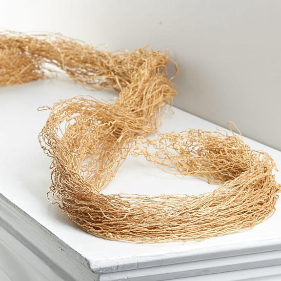 Factory Direct Craft Flexible Gold Glitter Artificial Twig Garlands - 6 Feet Long - Set of 4