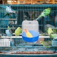 thumbnail image 4 of Raindrops 2Pcs Hanging Parrot Bath Cube Plastic Bird Bathtub for Cage Assorted Color, 4 of 7