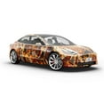 thumbnail image 6 of Rwraps Bushwolf Camouflage Obliteration Blaze Gloss Vinyl Film Wrap 59in x 6in Vinyl Vehicle Car, 6 of 9