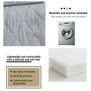 GFHFHITJ Quilts Queen Size,Skin-Friendly Plain Printed Washed Cotton Summer Quilt Ventilation Quilt