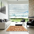 thumbnail image 7 of Ahgly Company Machine Washable Indoor Square Abstract Chrome Gold Yellow Area Rugs, 6' Square, 7 of 7