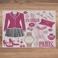 thumbnail image 3 of Ambesonne Fashion Jigsaw Puzzle, Fashion in Paris Dresses, Heirloom-Quality Fun Activity for Family Durable Cardboard, 1000 pcs, Beige Pink, 3 of 5