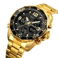 thumbnail image 4 of TIMIFIS Watches Men's Multi-Time Chronograph Digital Analog Stainless Steel Sports Wrist Watch Gift, 4 of 6