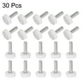 thumbnail image 4 of Uxcell 30 Packs M5 x 16mm Metric Male Thread Knurled Knobs Thumb Screw Clamping Knobs Grip White, 4 of 5