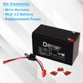 thumbnail image 2 of 12V 9Ah SLA Replacement Battery Compatible With Ride On Motorcycle Toy, 2 of 7