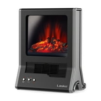Lasko 19” 1500W Electric Ultra Ceramic Fireplace Space Heater, Black CA20100