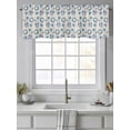 thumbnail image 4 of Summer Starfish Curtain Valances for Windows, Swimming Circle Flip Flops Artwork Kitchen Valance Window Treatment, Light Filtering Block Curtains for Bathroom/Bedroom/Living Room 54'' x 18'', 4 of 9