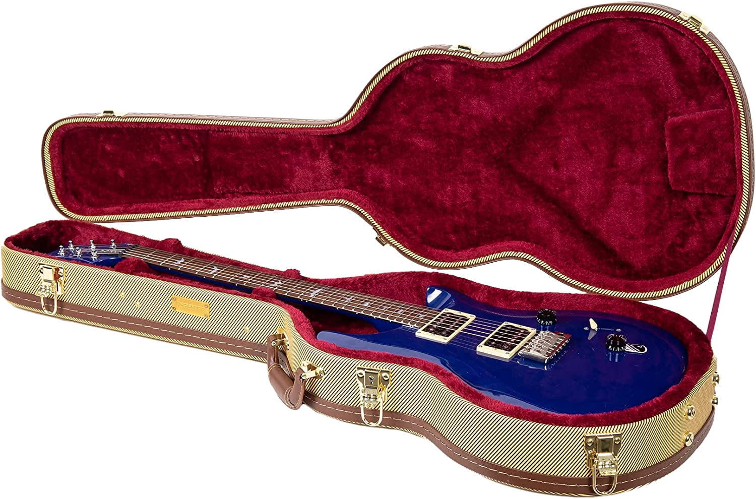 Crossrock Electric Guitar Case Fits PRS SE Standard solid body Guitar, Right-hand