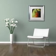 thumbnail image 3 of Trademark Fine Art "Painted Pear I" Canvas Art by Color Bakery White Matte, Silver Frame, 3 of 4