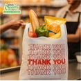 thumbnail image 5 of EcoQuality Plastic White Thank You T-Shirt Bags 400ct, 1/6 Shopping Bags, Grocery Bags, Poly Bags, Multi-Use, Medium Size, Reusable Carry Out Bags (22 x 12 x 8 inches) (18 Micron), 5 of 8