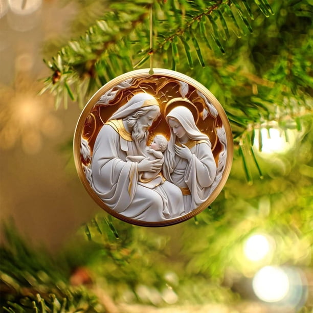 Decorative Pendant Christmas Pendant Acrylic Flatbed Car Decoration