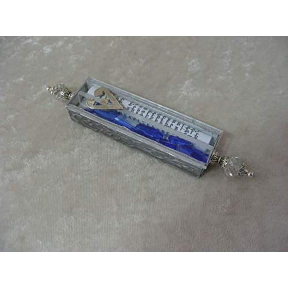 Wedding Glass Shards Mezuzah