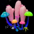 thumbnail image 5 of Glowing Artificial Mushroom Aquarium Plant Decor Luminous Ornament Decoration for Fish Tank Landscape, 5 of 8