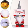 thumbnail image 4 of Knitted Christmas Gnomes Plush Decorations, 11-Inch Led Lighted Signs Santa Gnome Swedish Tomte Plush Doll Decor, Handmade Scandinavian Gnome Nisse Tonttu Faceless Figurines, 4 of 6