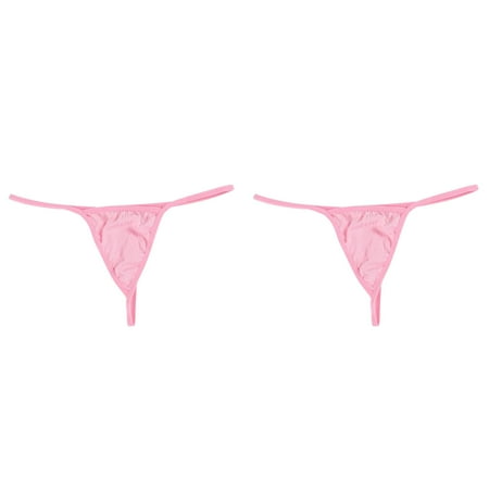 2 Pack Women Panties Thongs Lingerie Briefs Underwear Sleeve Garters Sleep Romper Women Christmas Satin Chemise Lingerie for Women plus Size Lingerie with Stockings Womens Sleep Wear